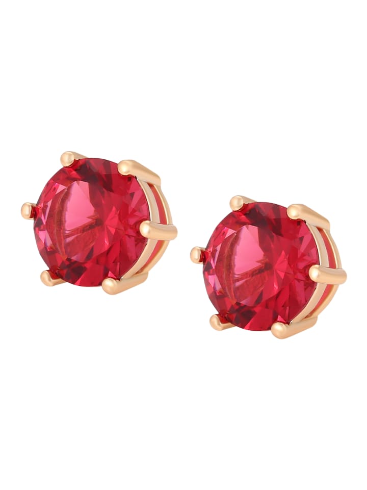 

Faina Женские серьги-гвоздики из розового золота красного цвета