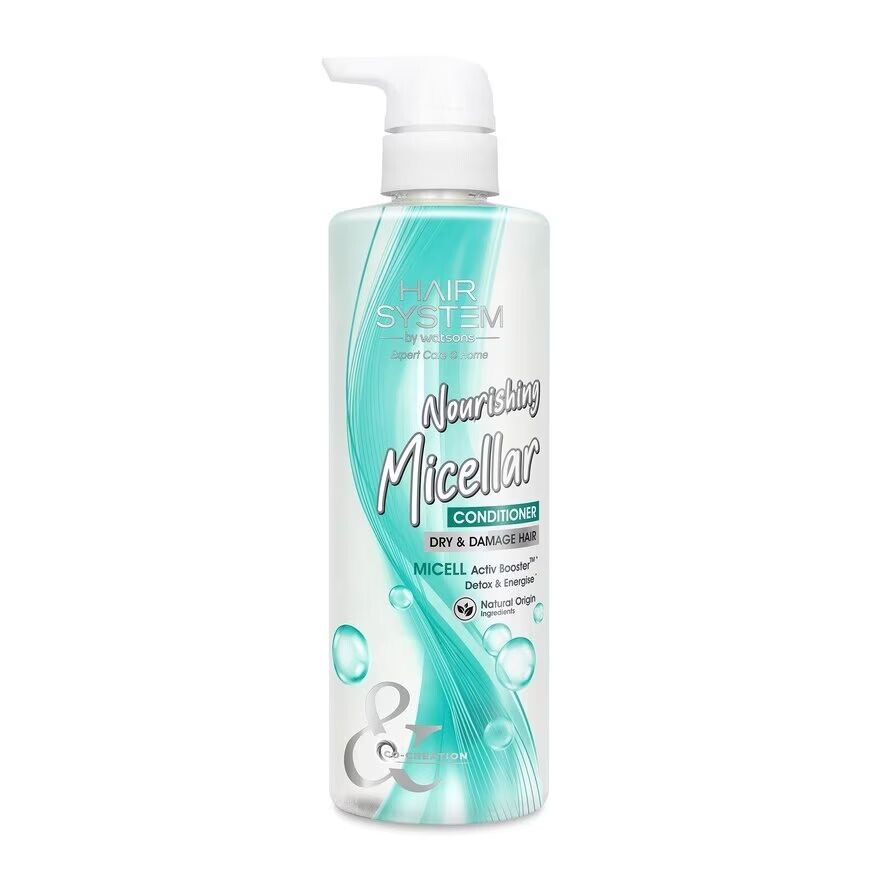 

Hair System by Watsons Мицеллярный питательный кондиционер на растительной основе 500мл, White