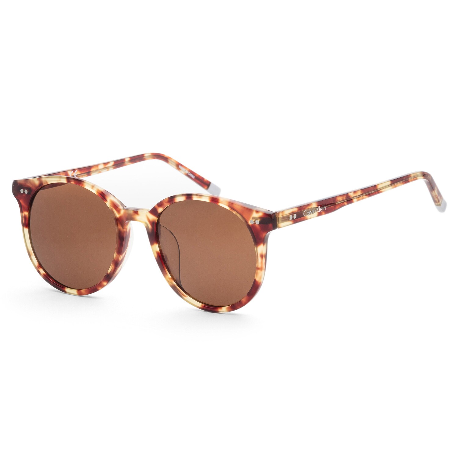 

Коричневые солнцезащитные очки унисекс Calvin Klein CK4327SA-214, цвет Havana