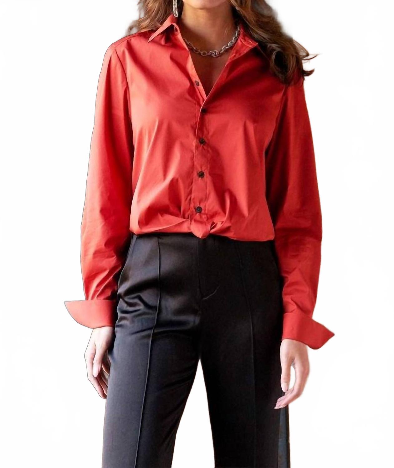 

Finley Рубашка Moxie Solid Silky Poplin цвета корицы