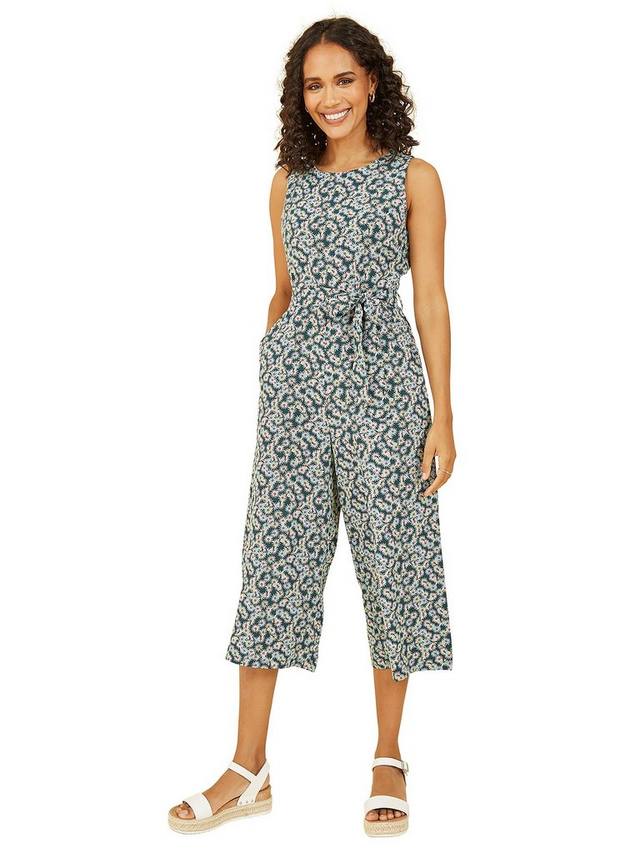 

Комбинезон-кюлот с принтом mela london daisy Yumi, зеленый