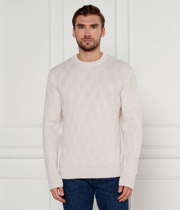 

Шерстяной свитер h-elfredo Regular fit Boss, экрю