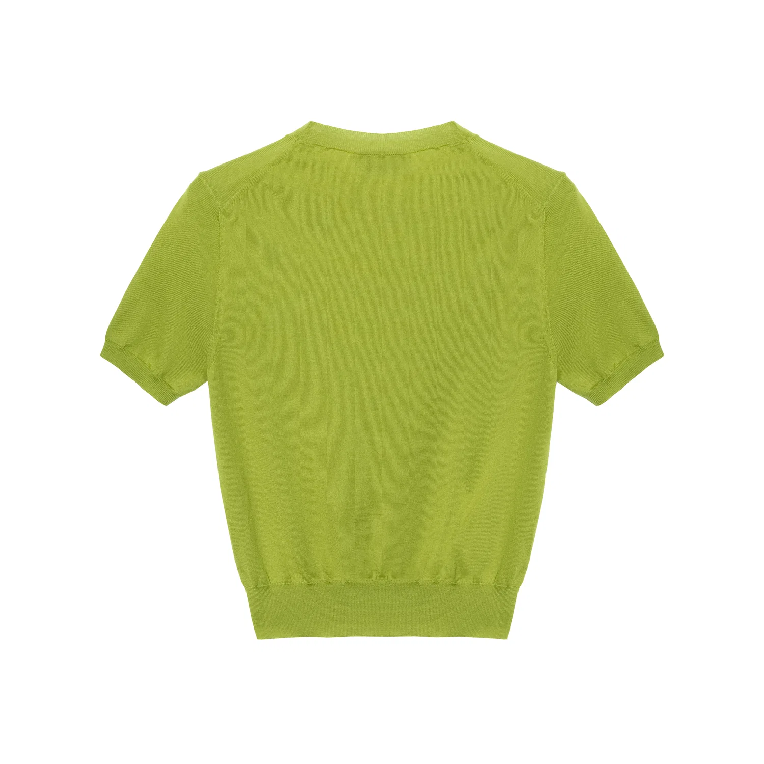 Свитер из кашемира женский yellow green с круглым вырезом MIU MIU — фото 3