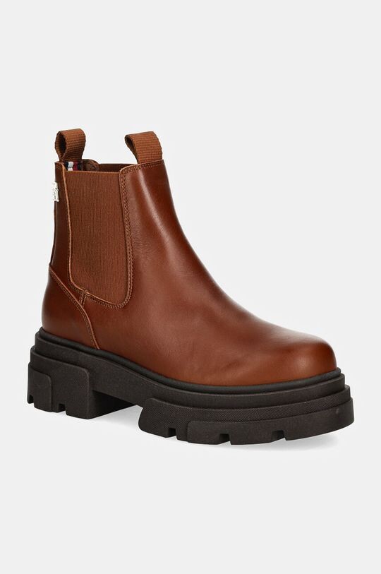 Ботинки челси COMBAT LEATHER LOW CHELSEA Tommy Hilfiger, коричневый