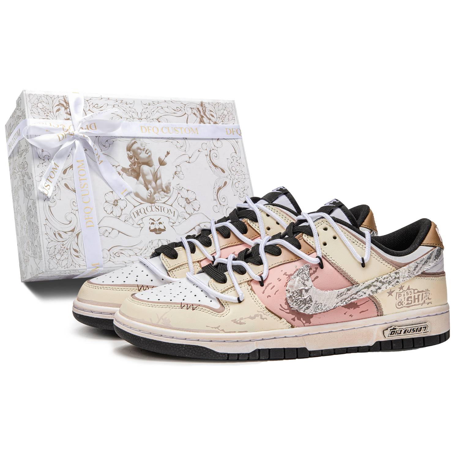 

Детские скейтерские кроссовки Dunk Kids Nike, розовый