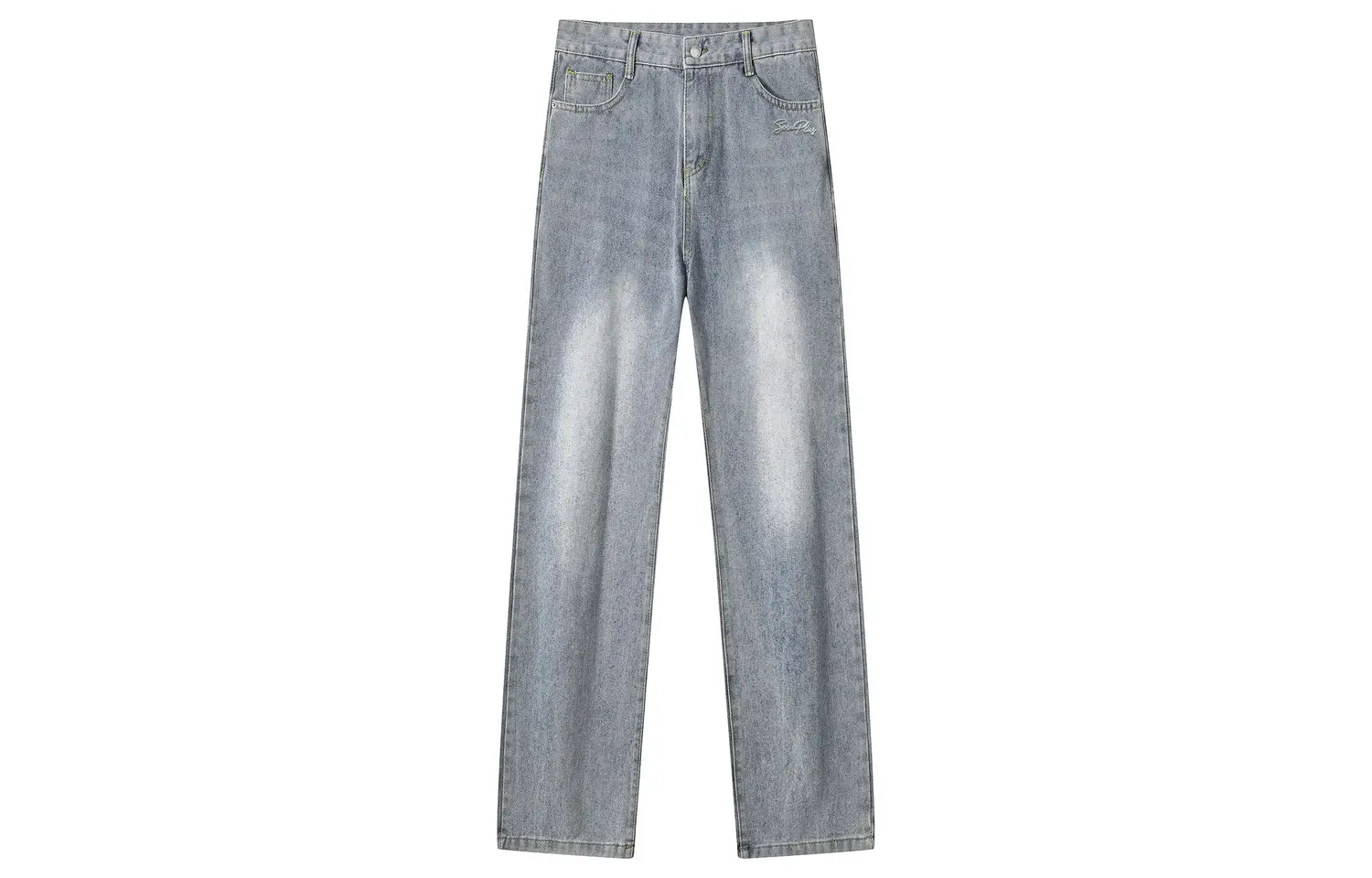 

Джинсы Unisex утепленные с флисовой подкладкой прямого кроя VanCamel, светло-синий[all-season basic]