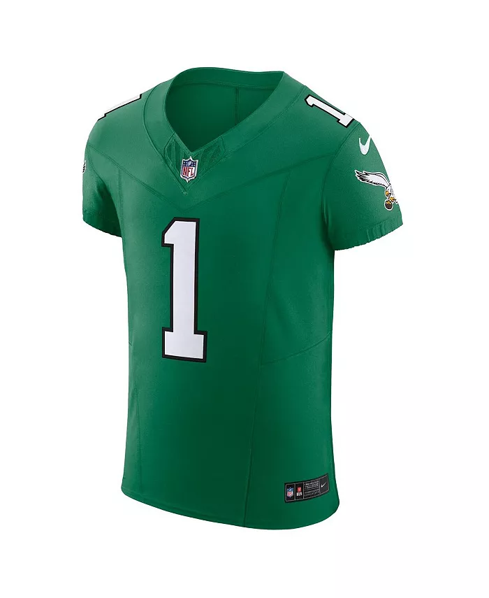 Мужская футболка Jalen Hurts Kelly Philadelphia Eagles Alternate Vapor F.U.S.E. Elite Nike, зеленый — фото 2