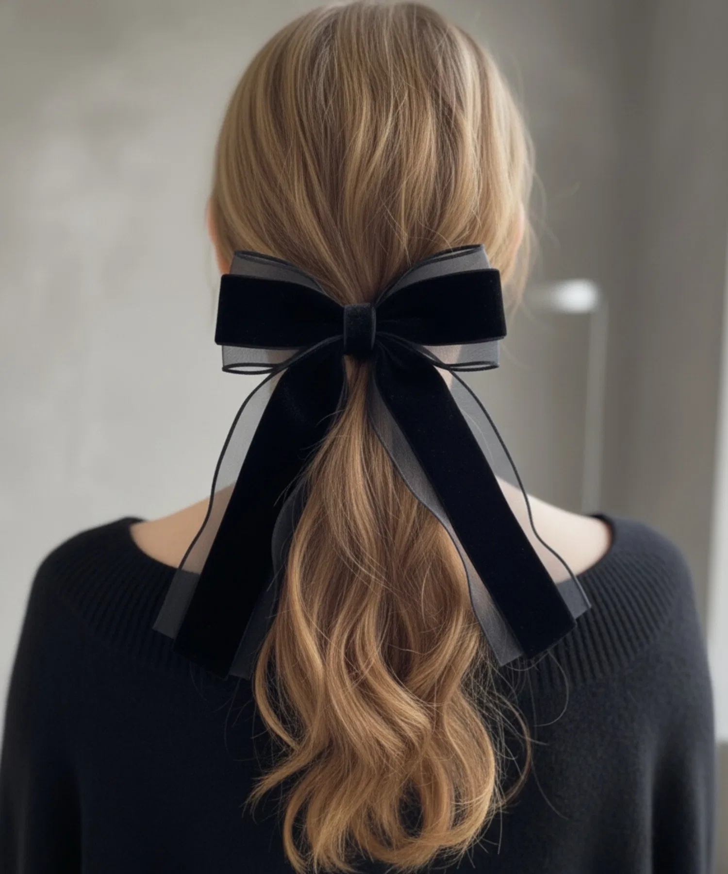 Резинка для волос Grace Ribbon Lady Rora черный
