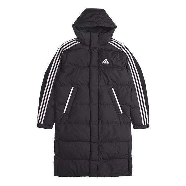 

Пуховик adidas 3ST Long Coat Sports Hooded Down Jacket Men Black, черный