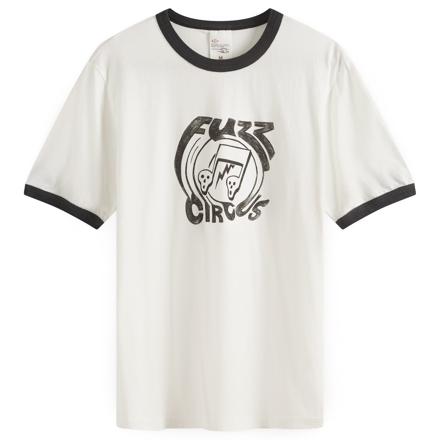 

Футболка Nudie Jeans Co Ricky Fuzz Ringer T-Shirt, цвет Off White