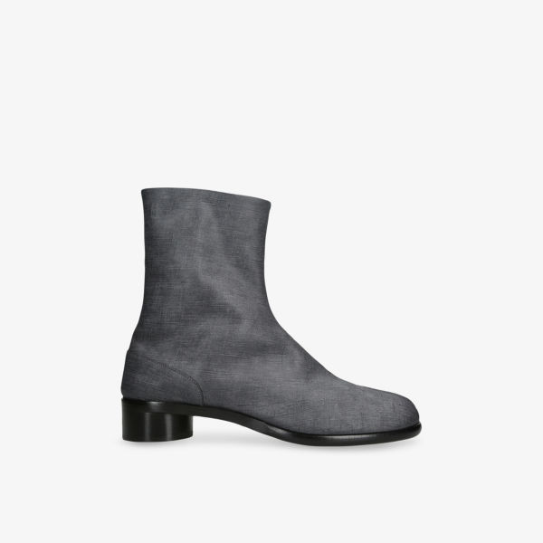 

Ботинки кожаные Maison Margiela Tabi 30 до щиколотки, черный