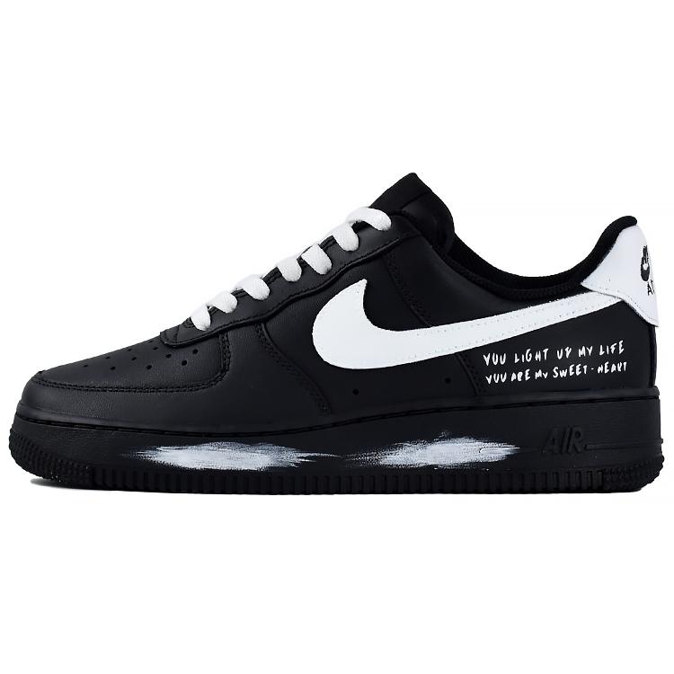Кроссовки Nike Air Force 1 Slip Resistant, устойчивые к истиранию, дышащие, низкие, унисекс черно-белые
