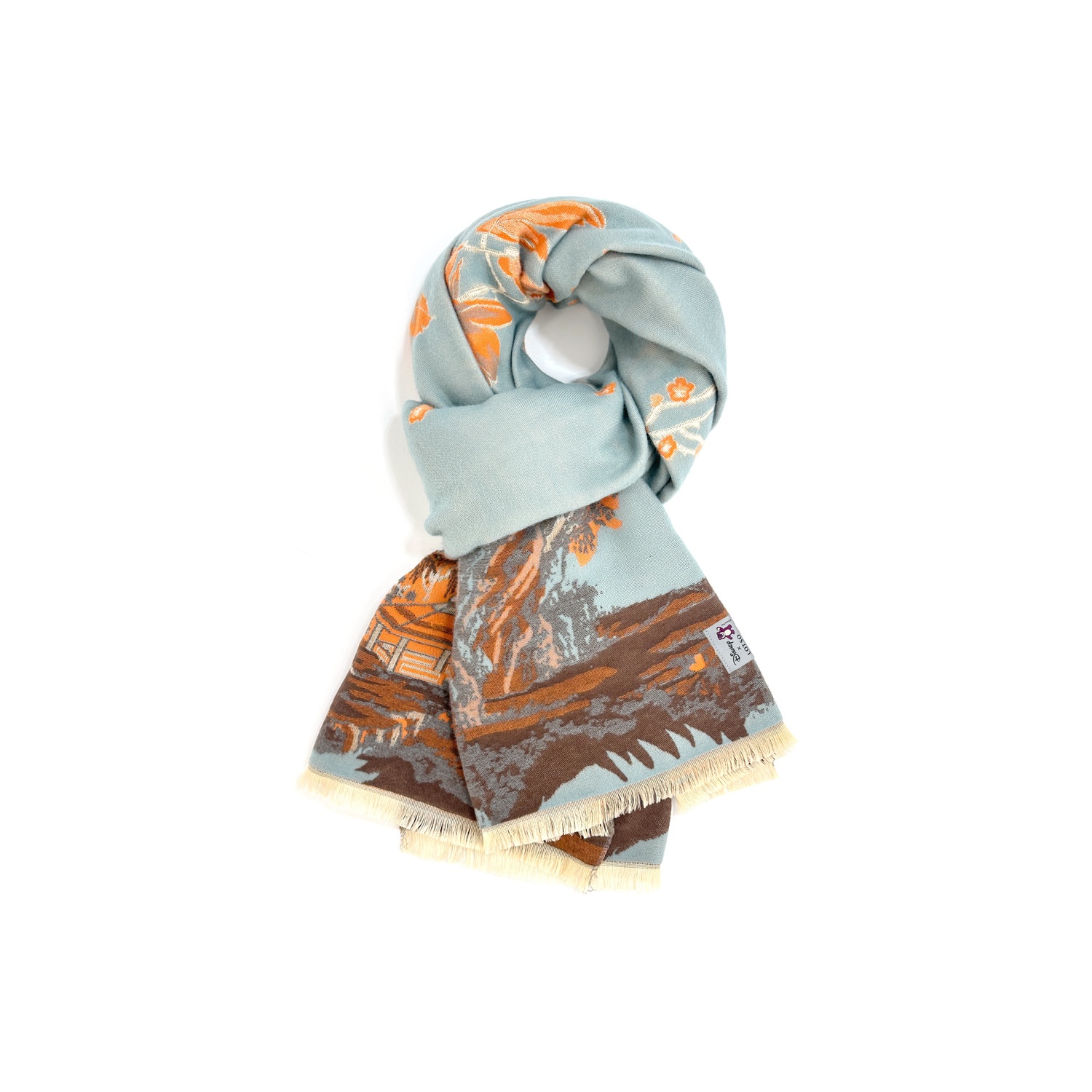 

Disney Полиэстеровый вязаный шарф унисекс, Dusty Blue