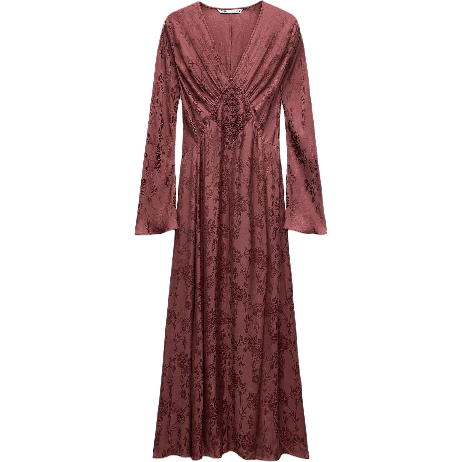 

Футболка с длинными рукавами ZW Series бордового цвета ZARA