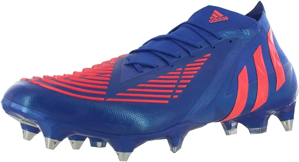 Футбольные бутсы Adidas Predator 18.4 FxG для мальчиков, синий/красный