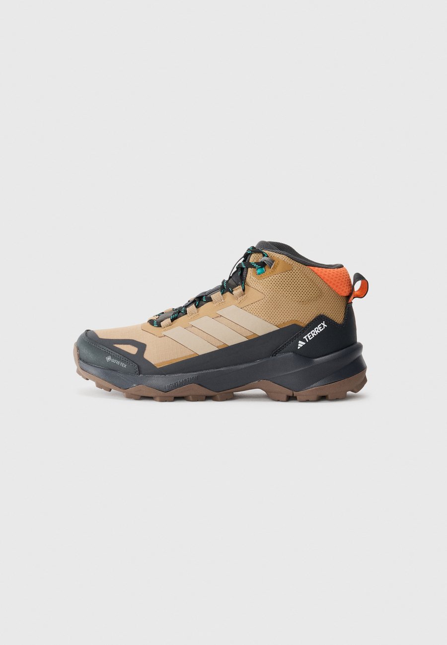 

Кроссовки Adidas Terrex SKYCHASER AX5 MID GORE-TEX, Cardboard/Blanch Cargo/Semi Impact Orange/Brown