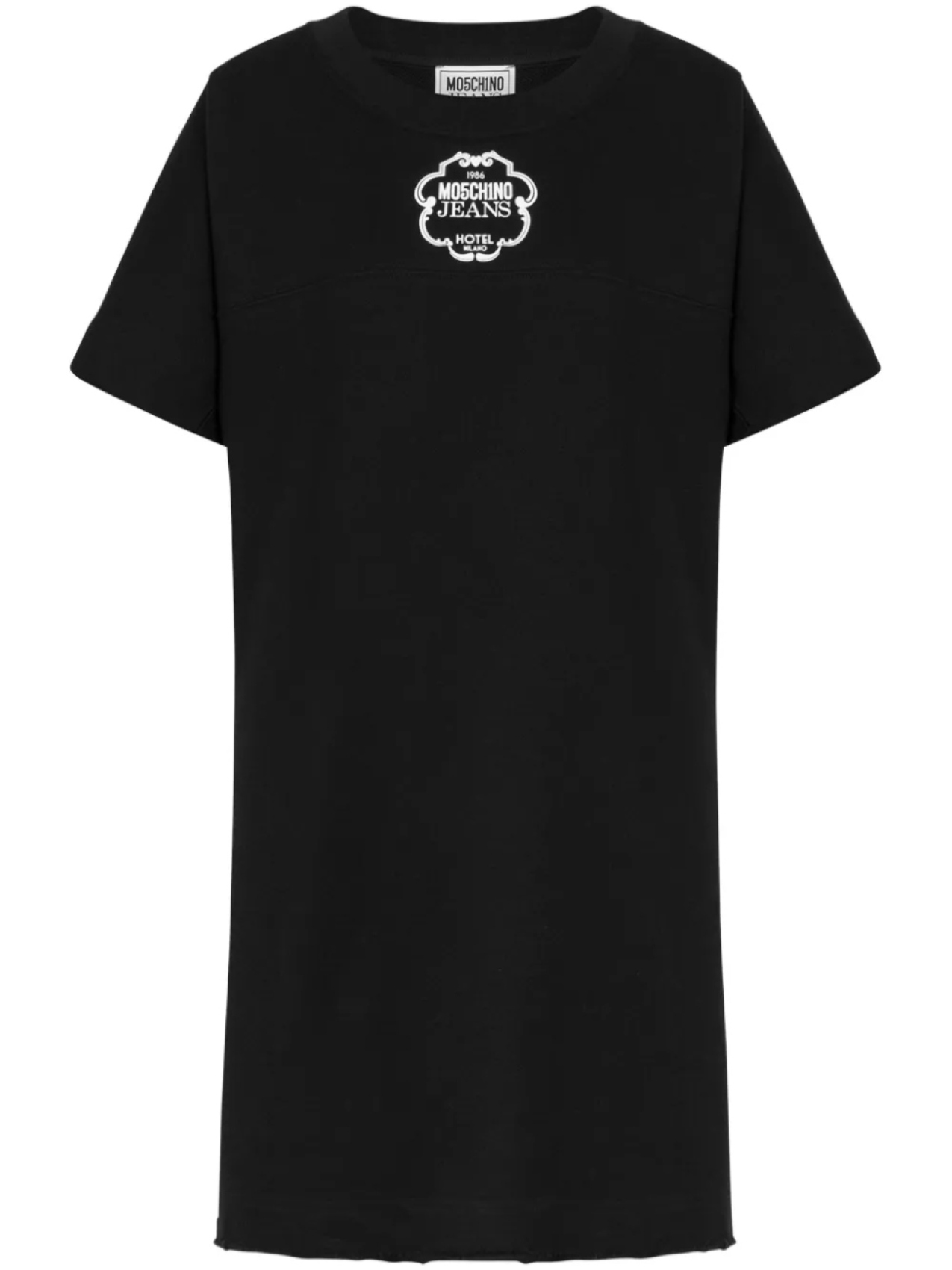 

MOSCHINO JEANS платье-футболка с логотипом, черный