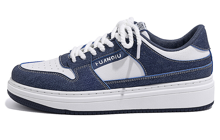 

Кроссовки HUANQIU Skateboarding Shoes Men Low-top White/Royal Blue, белый/синий