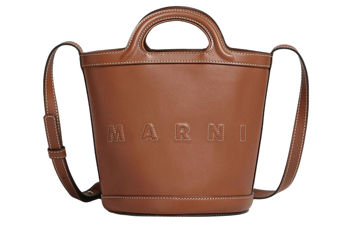 

Логотип с тиснением Тропикалия Маленькая ведерко сумка MARNI