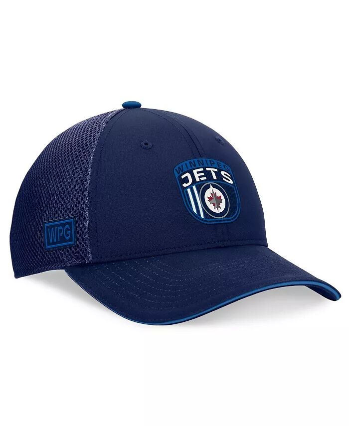 

Мужская темно-синяя шапка для водителя грузовика Winnipeg Jets 2024 NHL Draft на сцене Fanatics