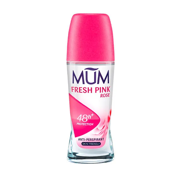 

Нанесите антиперспирант Fresh Pink Rose 48H+ Mum, 50 ml