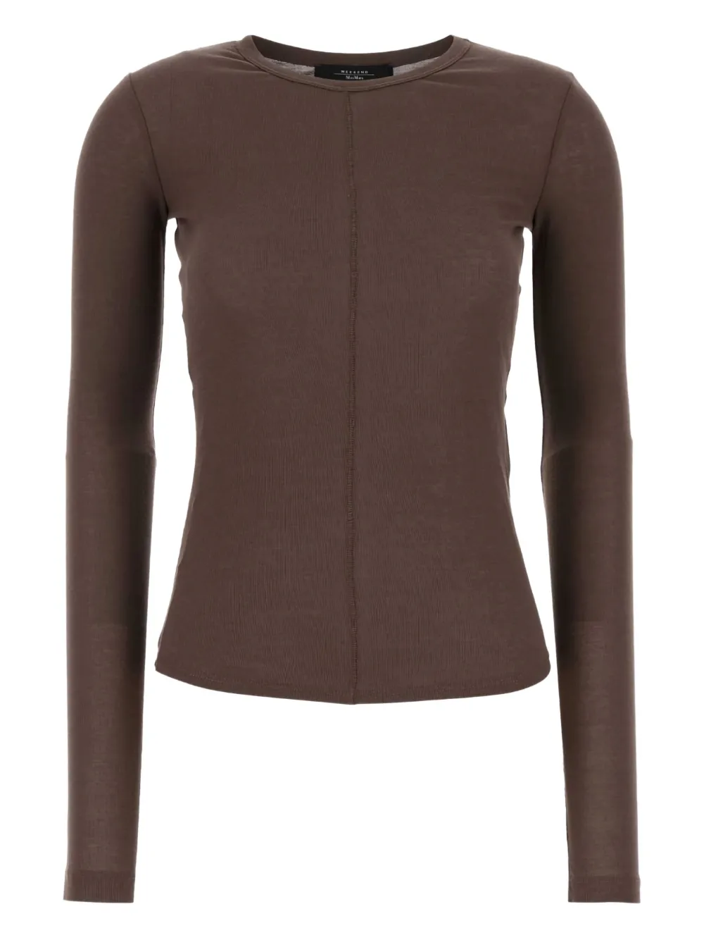 

Футболка с длинными рукавами Weekend Max Mara, коричневый