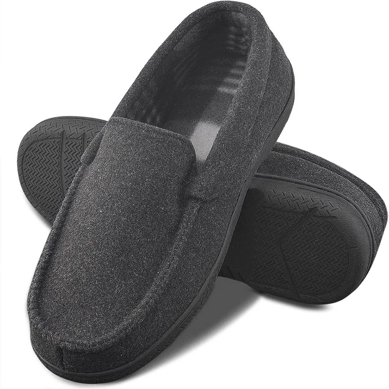 Тапочки мокасины Memory Foam, серый DL