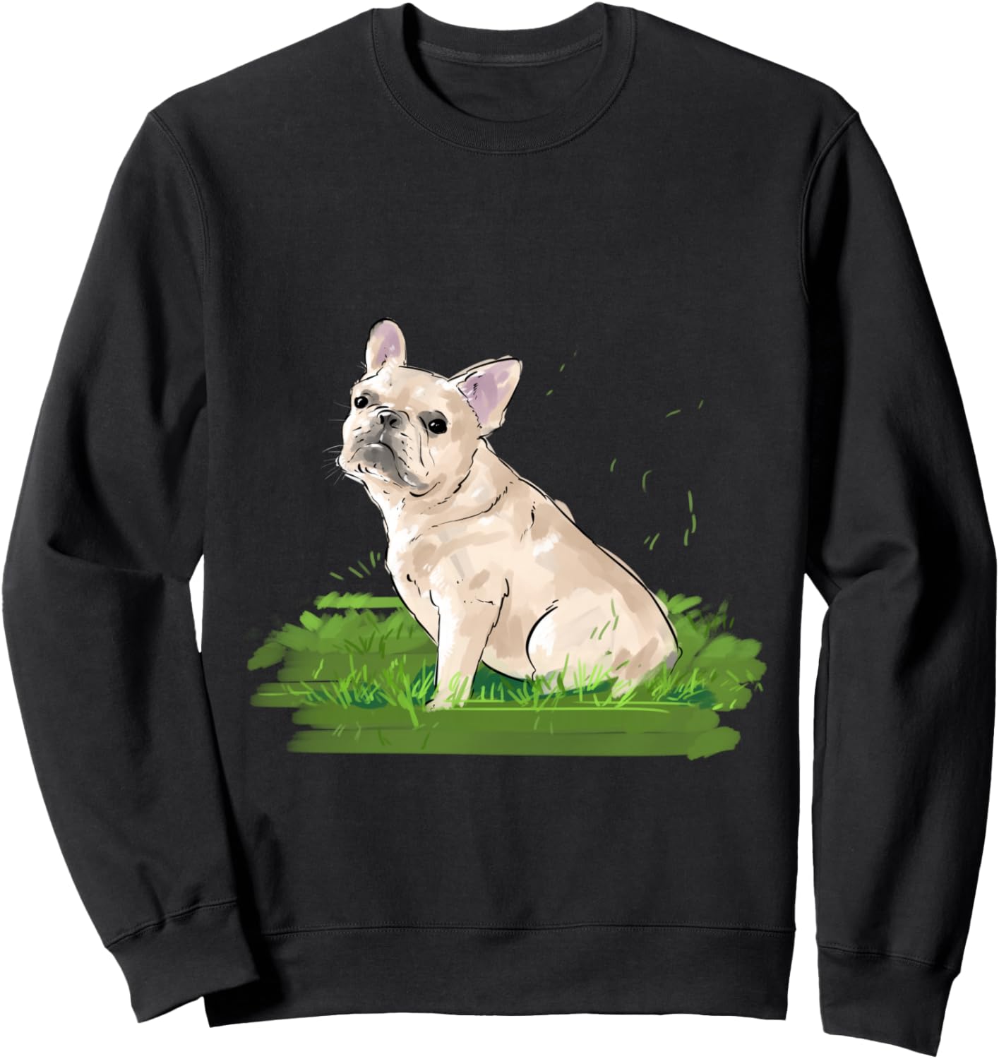 

Забавная толстовка с ручной росписью в виде собаки - подарок для любителя французских бульдогов French Bulldog Lovers Funny Hand-Drawn Dog - French Bulldog Lover'S Gift, черный