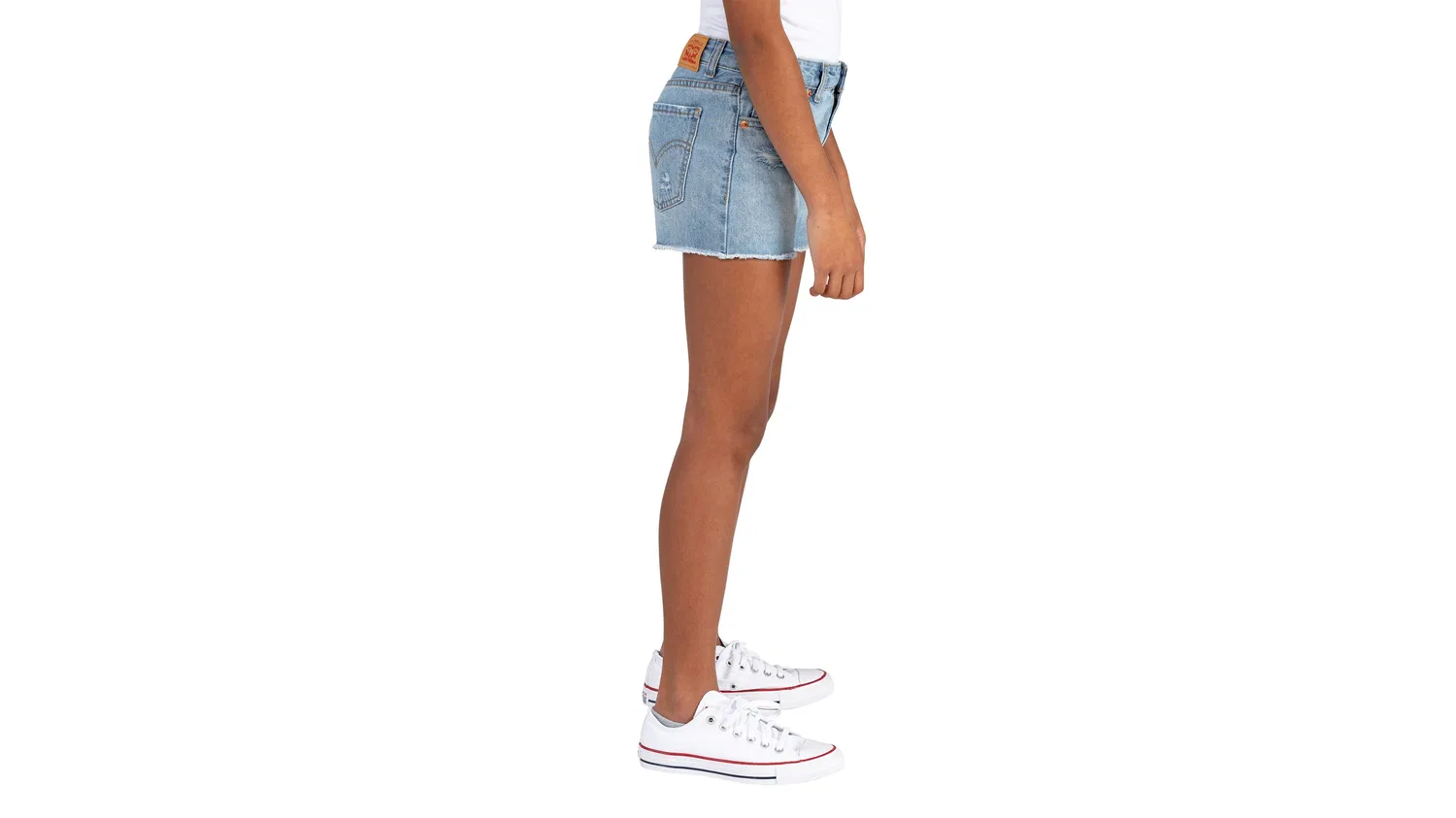 Шорты для девочек 7-16 лет Levi's, Medium Wash — фото 2