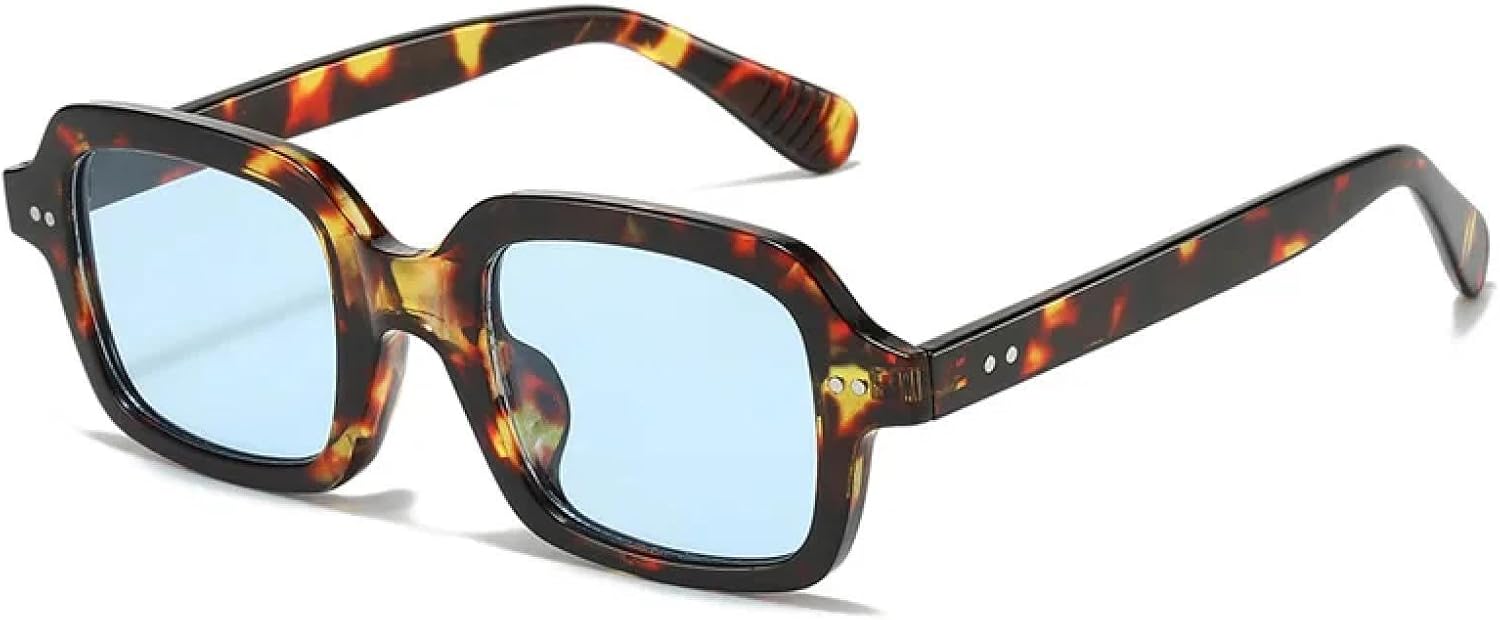 

Винтажные солнцезащитные очки для женщин, роскошные, классические, с леопардовым принтом, синие, для мужчин, модные, панк, популярные, дорожные, UV400 VVTWSSW, Leopard-blue