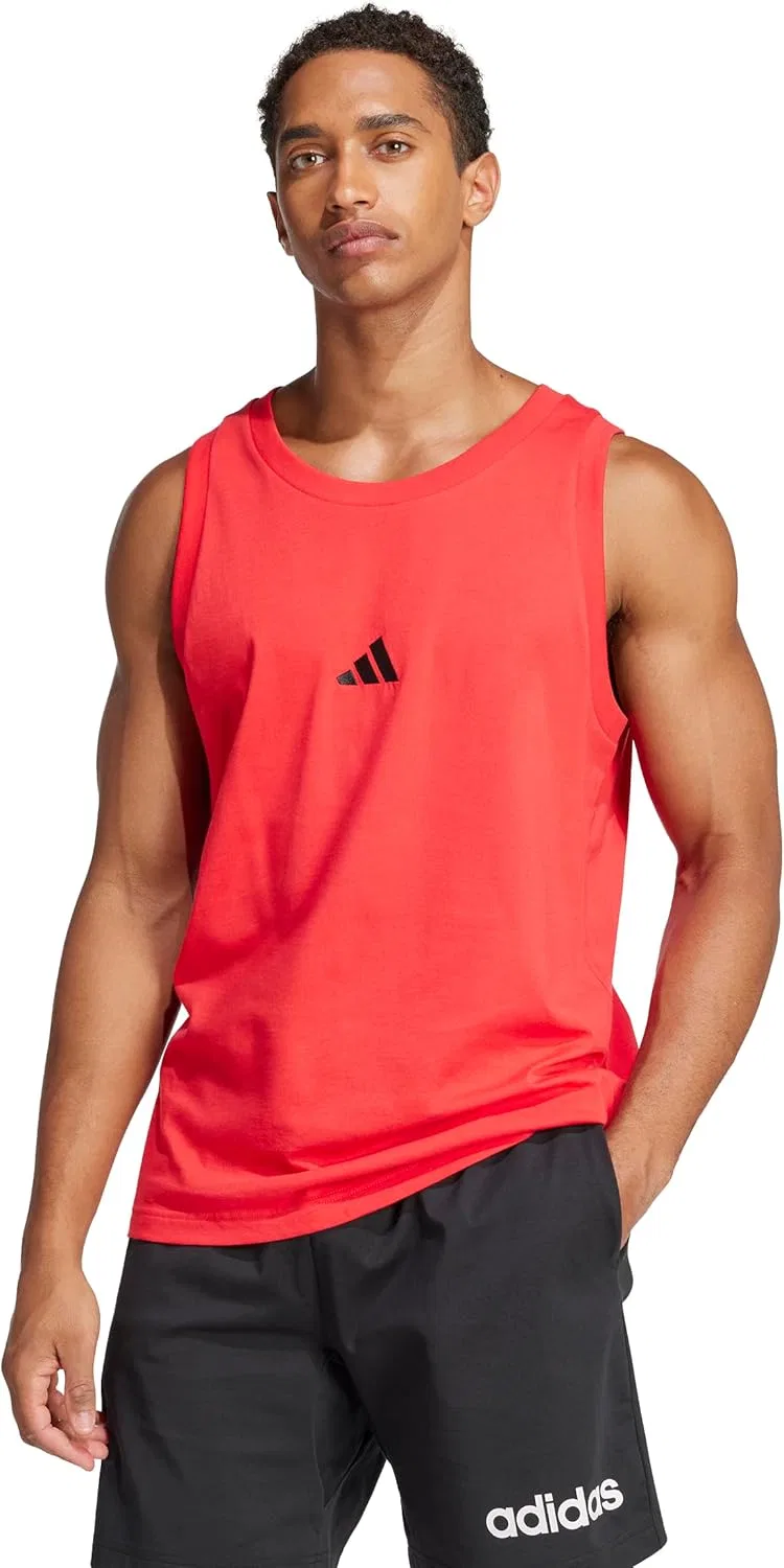Мужской топ от adidas, Pure Ruby/Black