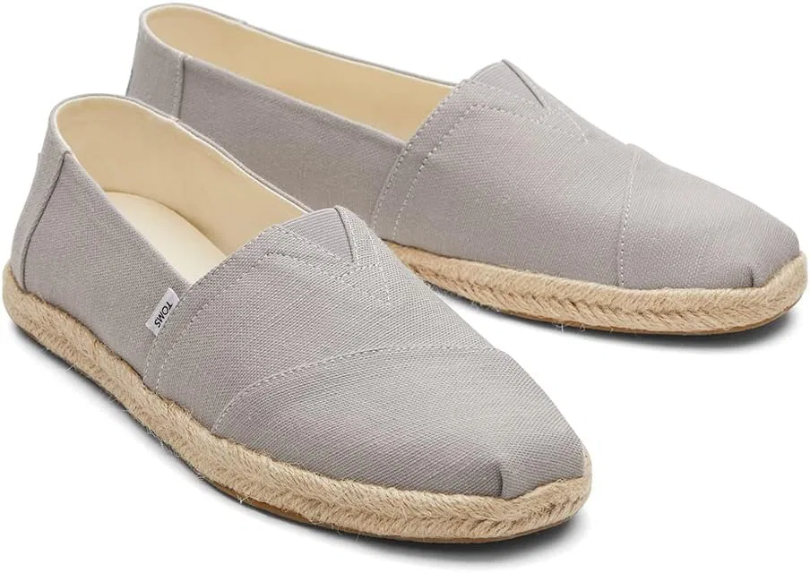 Туфли TOMS Men's Alpargata Rope 10017677 - tan chambray, Gray — фото 3