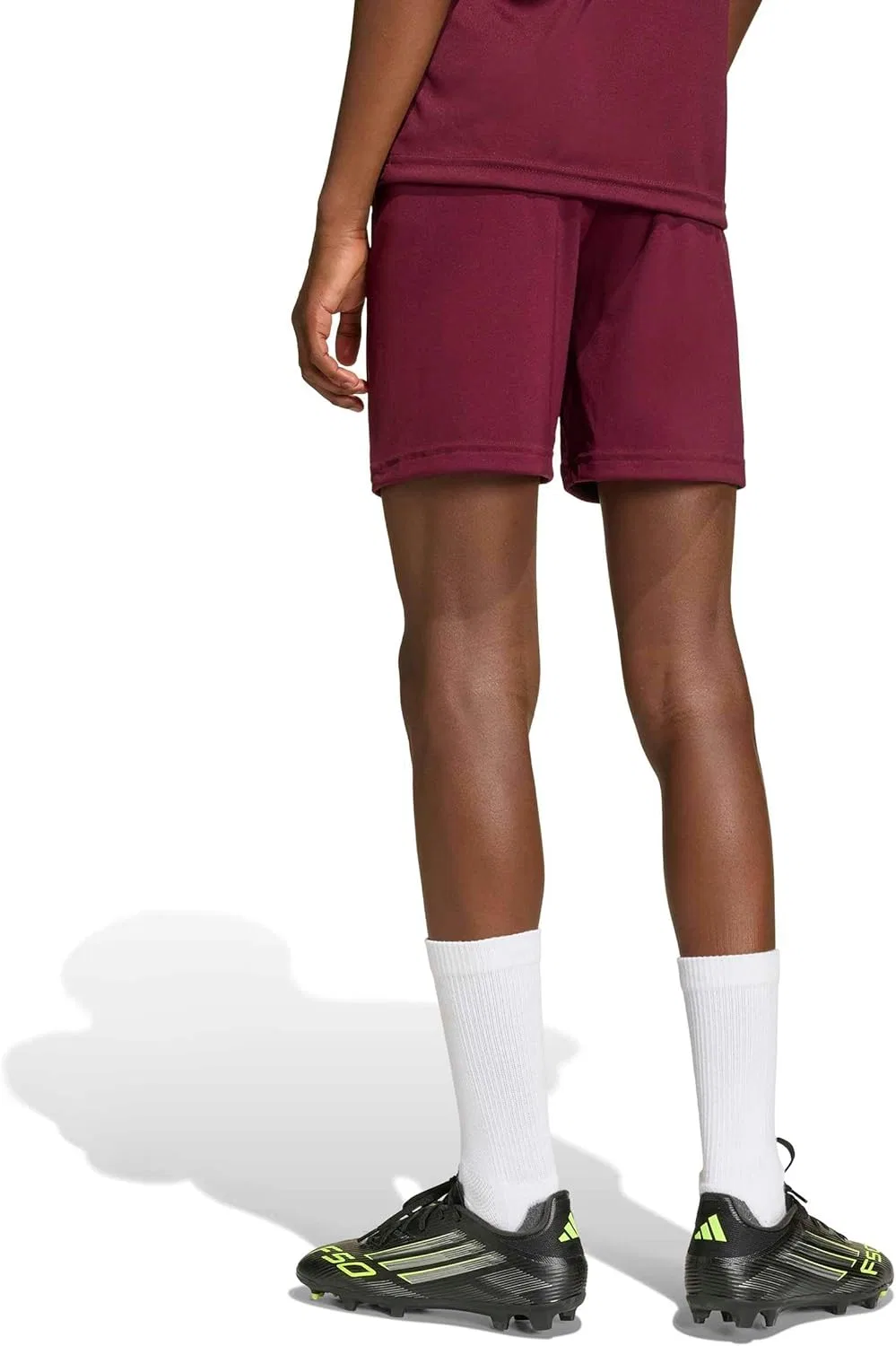 Детские шорты унисекс Adidas Entrada 26, Team Maroon/White — фото 3