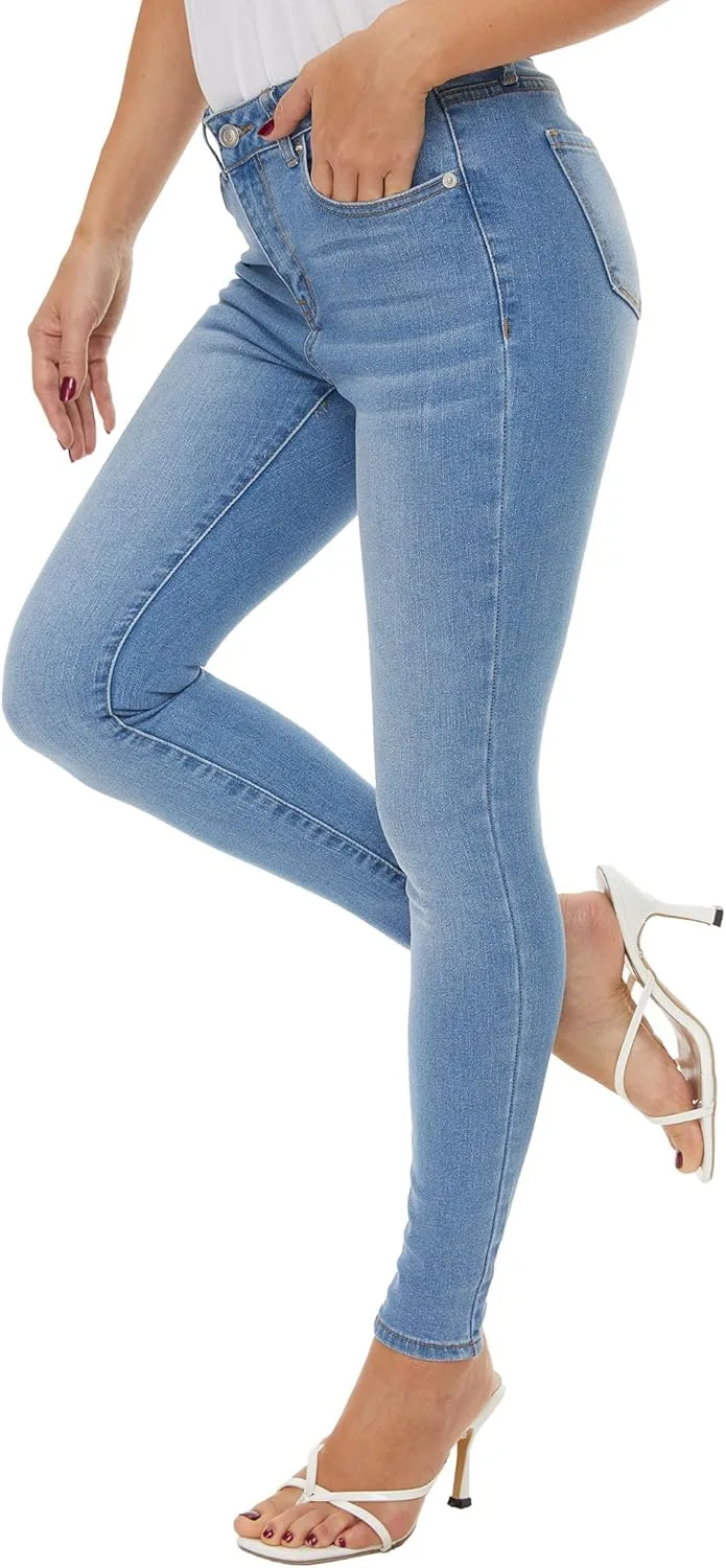 

LICTZNEE женские скинни джинсы Mid Rise, Stretch Denim, Slim Fit