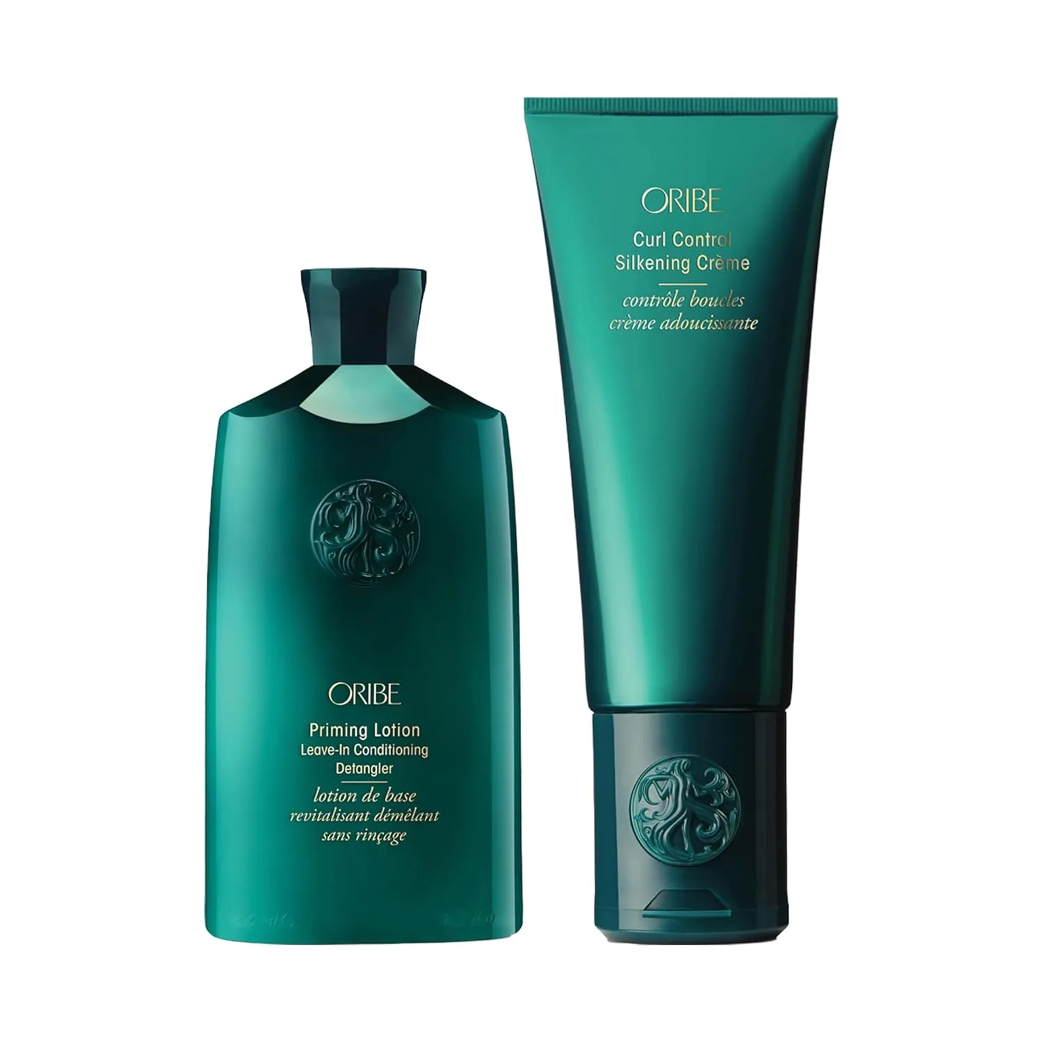 ORIBE Priming Lotion Leave-In Conditioner Detangler & Curl Control Silkening Crème Bundle