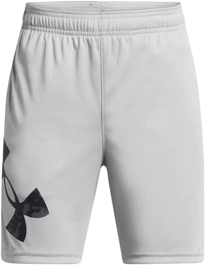 Детские шорты Under Armour Tech с большим логотипом, (011) Mod Gray//Black