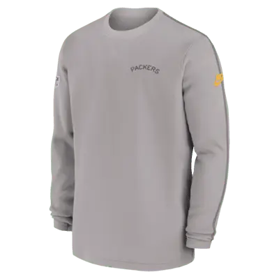

Топ Nike Green Bay Packers Logo Coach Men’s NFL Long-Sleeve Top, цвет Pewter