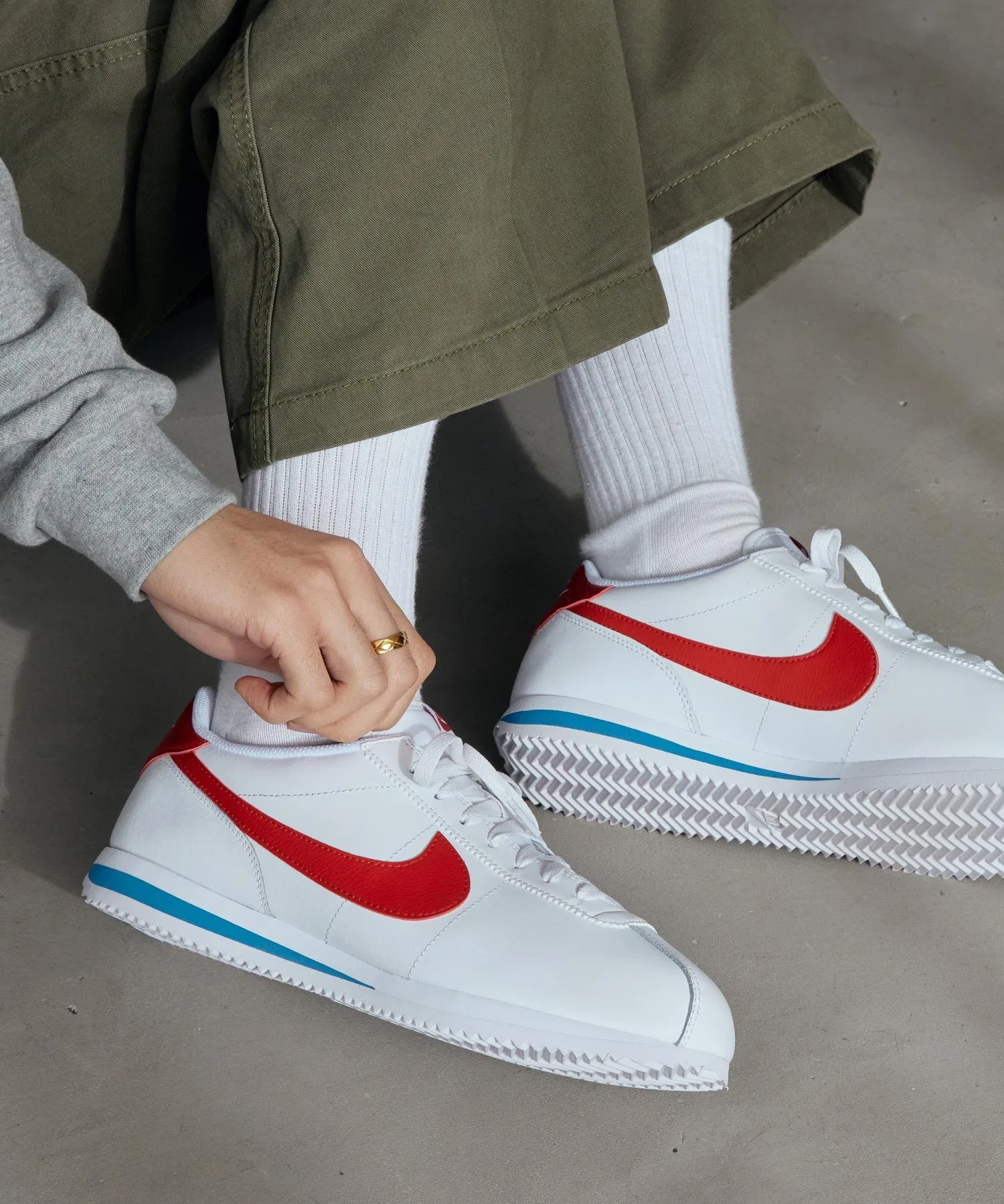 Мужские кроссовки Nike Cortez Leather DM4044-108 — фото 4