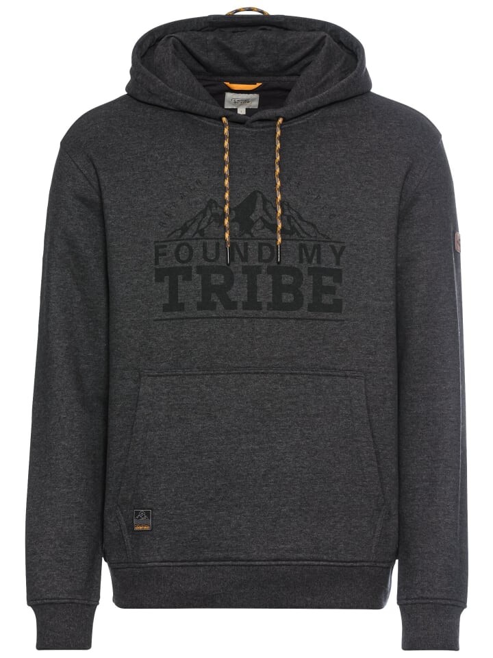 

Пуловер Camel Active Sweatshirt mit Kapuze aus einem Baumwollmix, черный