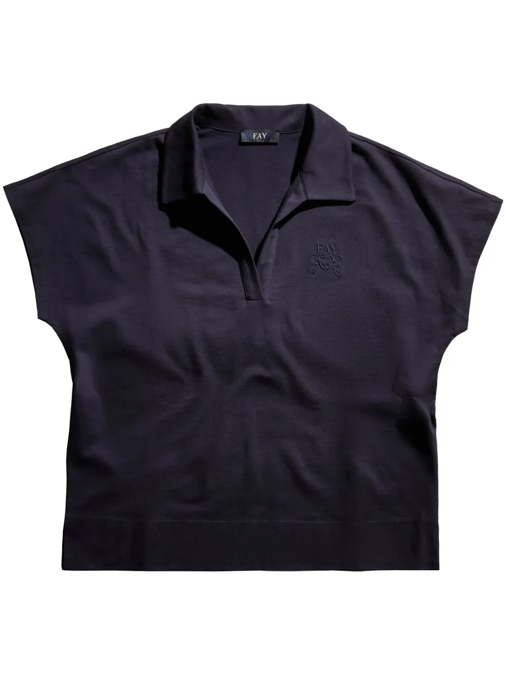 

Рубашка поло с вышитым логотипом Fay, синий