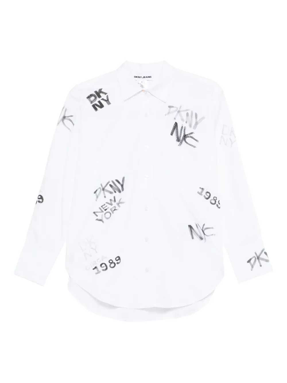 

Рубашка с принтом-логотипом Dkny, белый