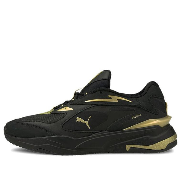 

Кроссовки rs-fast metal v2 'black team gold' Puma, черный