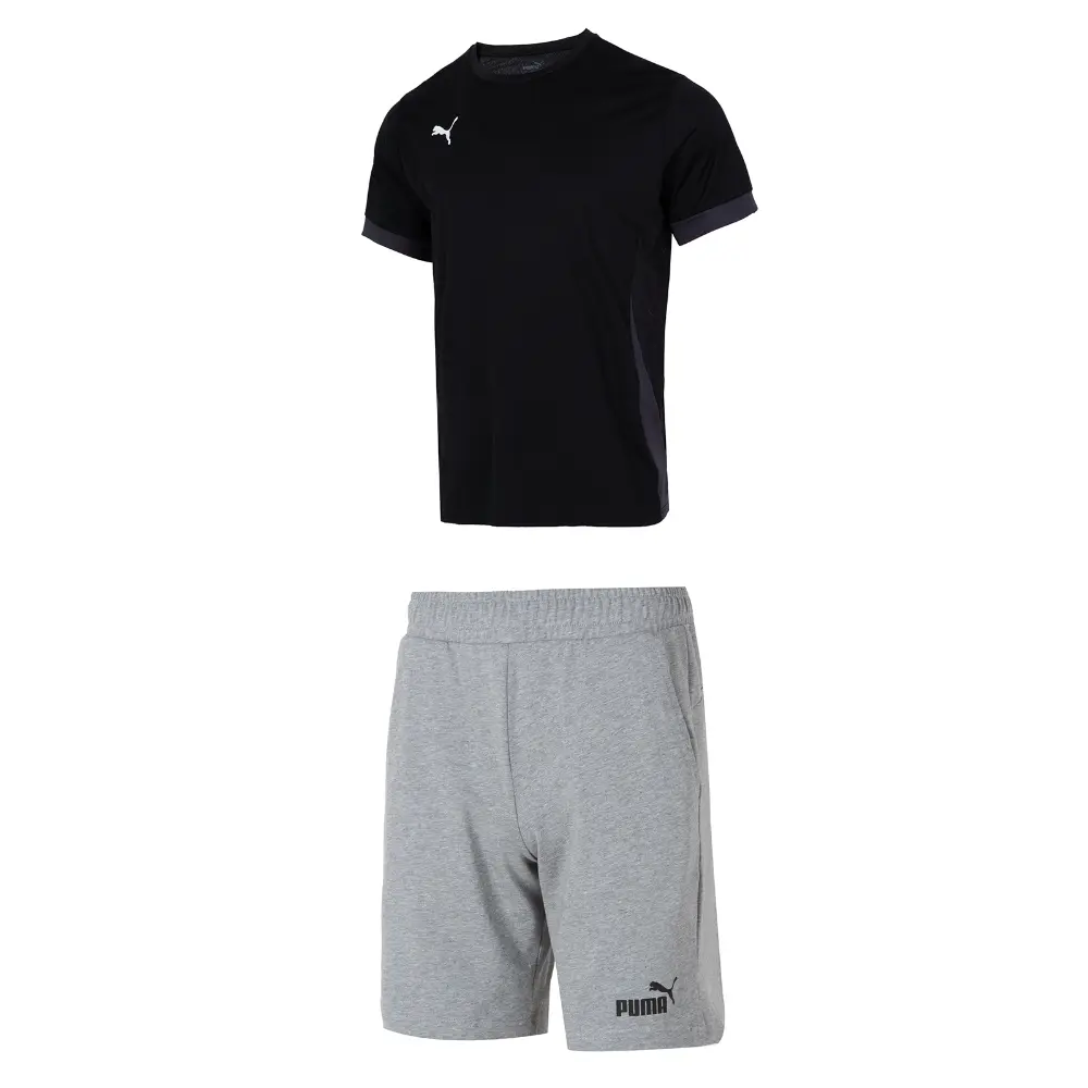 

Повседневная спортивная одежда для мужчин, черный+серый Puma, черный