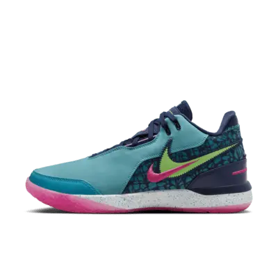 

Кроссовки Nike LeBron NXXT Gen AMPD Basketball Shoes, цвет Dusty Cactus/Midnight Navy/Fierce Pink/Green Strike