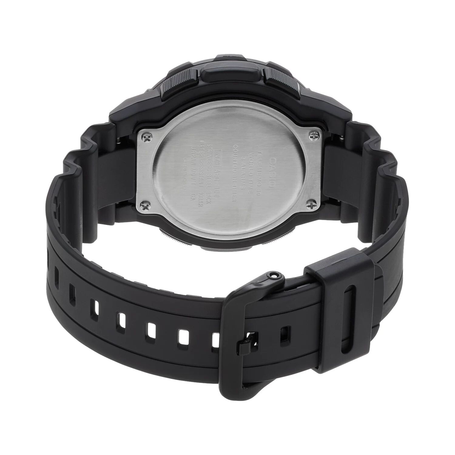 

Мужские аналогово-цифровые часы Telememo World Time — AEQ100W-1BV Casio