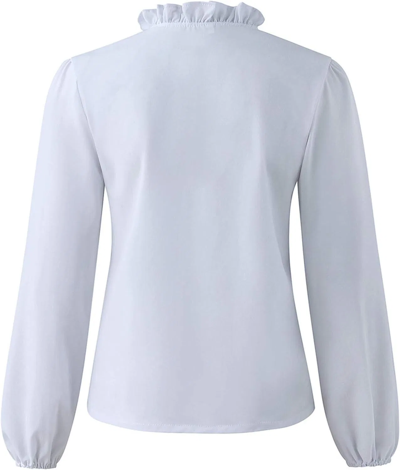 Блуза с длинным рукавом Puff Sleeve, белый — фото 3