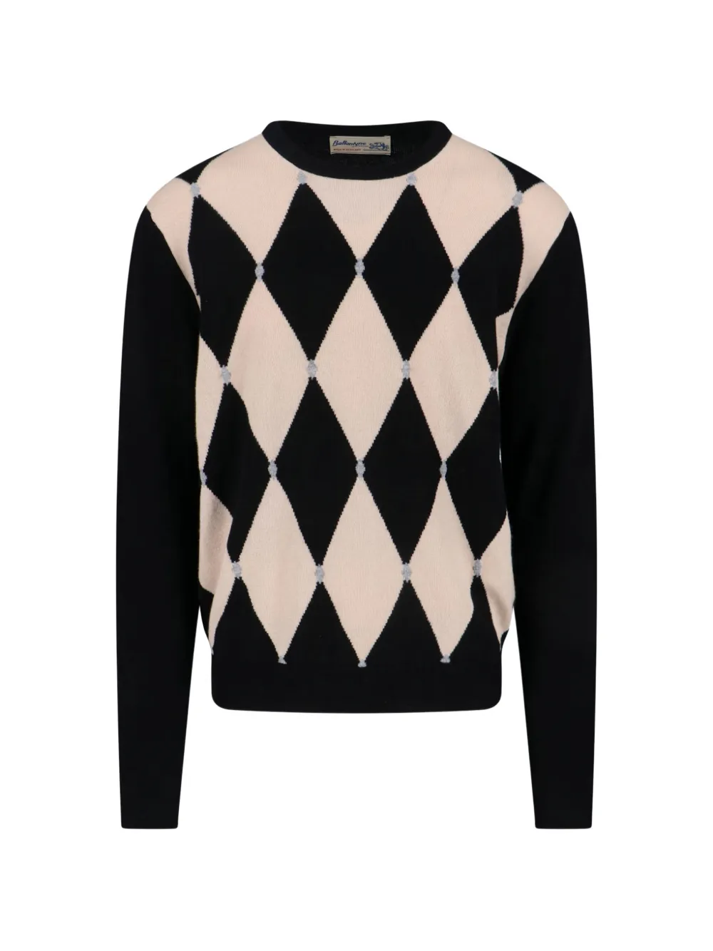 

Вязаный свитер с узором "аргайл" Ballantyne, черный