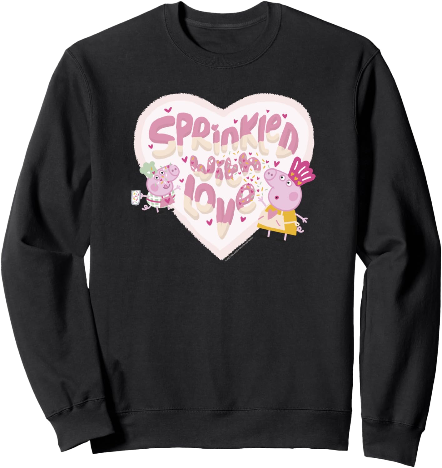 

Толстовка с изображением Свинки Пеппы, посыпанной любовью, и печенья, приготовленного Джорджем, черная Peppa Pig, Черный, Толстовка с изображением Свинки Пеппы, посыпанной любовью, и печенья, приготовленного Джорджем, черная Peppa Pig