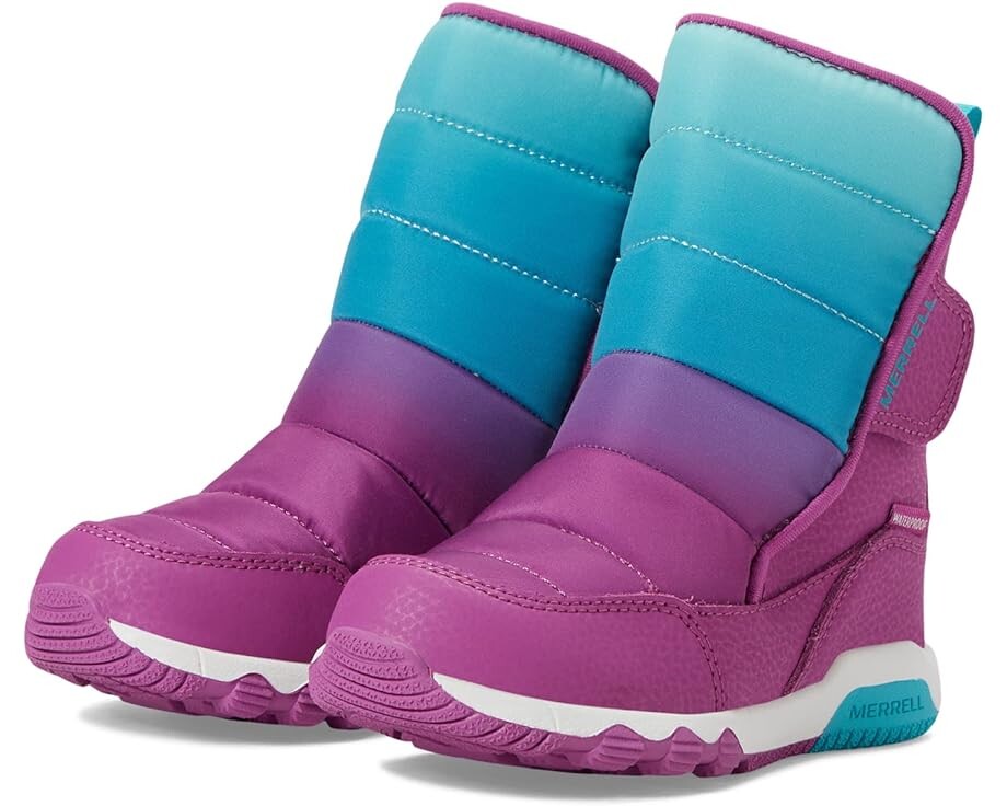 

Ботинки Merrell Free Roam Puffer Waterproof, цвет Berry/Turquoise