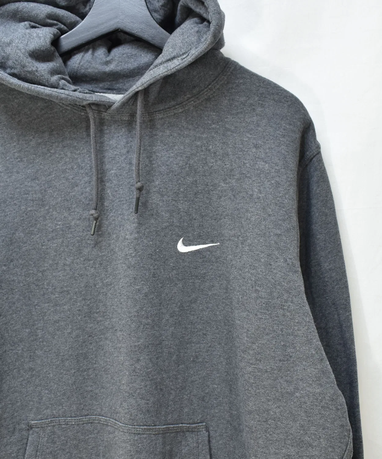 Винтажный свитшот Nike Small Swoosh с вышивкой, XL, серый — фото 3